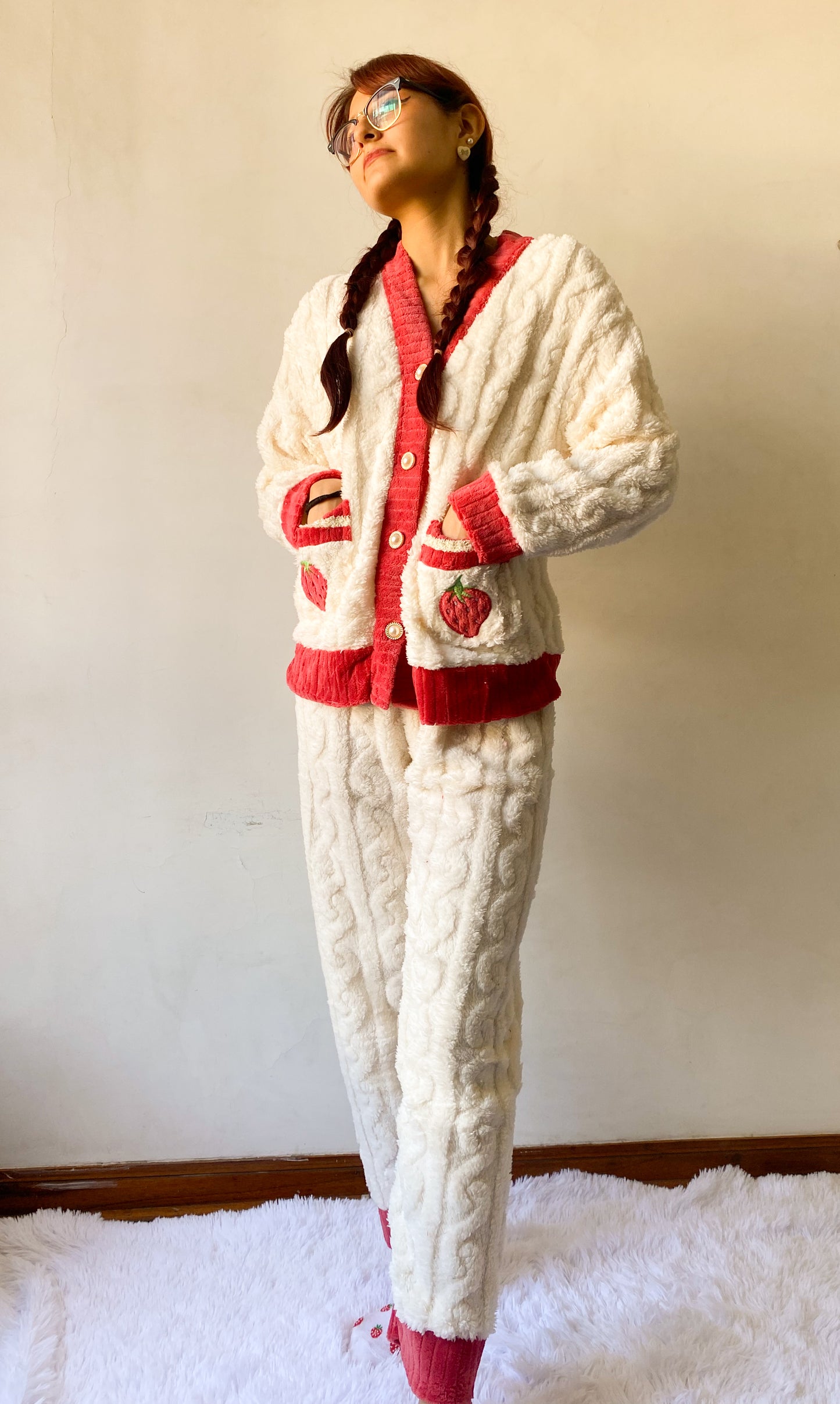 Pijama abrigador bordado